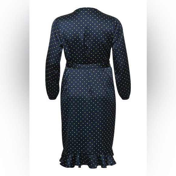 NWT Midi Silk Wrap-Dress - Picture 2 of 6